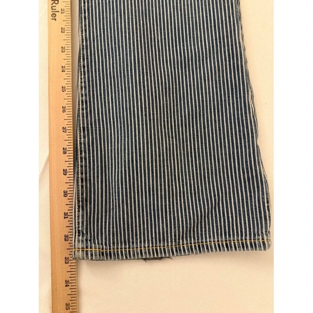 Paperdenim&cloth Southern Pacific Hickory Stripe Jeans Blue White 2-MOD-RS 32x33